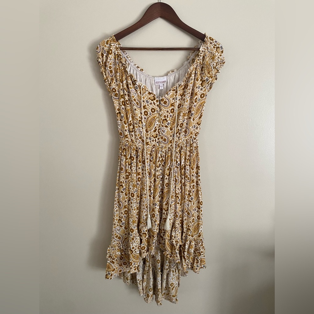 Puff Sleeve Floral Boho Dress